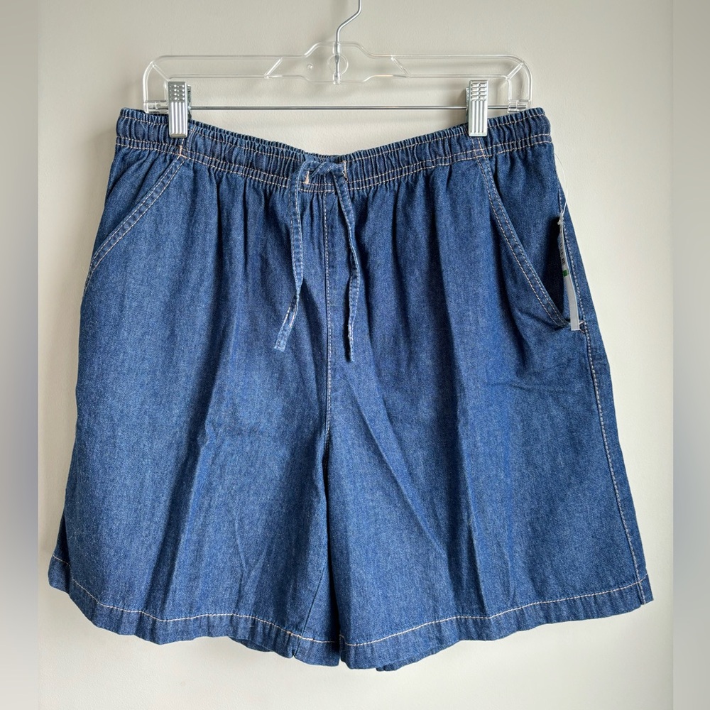 Erika blue river wash denim 100% cotton shorts new with tags